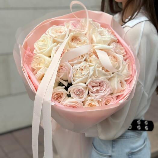 Пионовидные ароматные розы охара