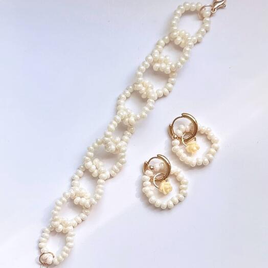 Комплект украшений «Pearl Rings»
