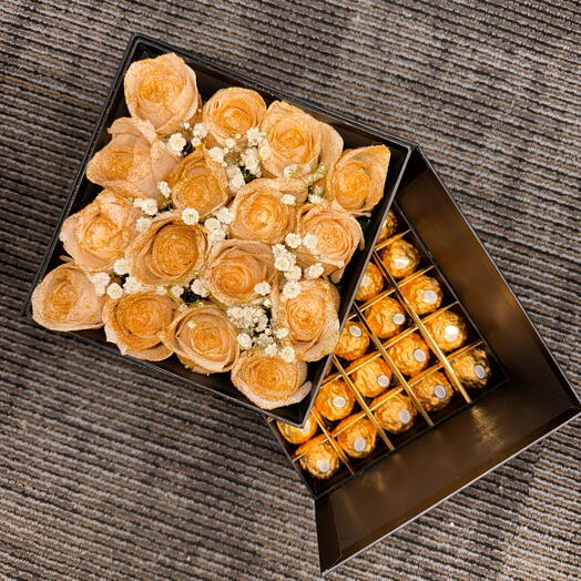 Golden treasure box