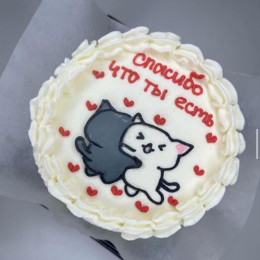 Бенто-торт Спасибо, что ты есть Котики