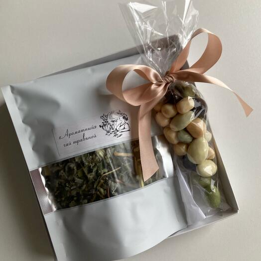 Set de regalo de té y grageas