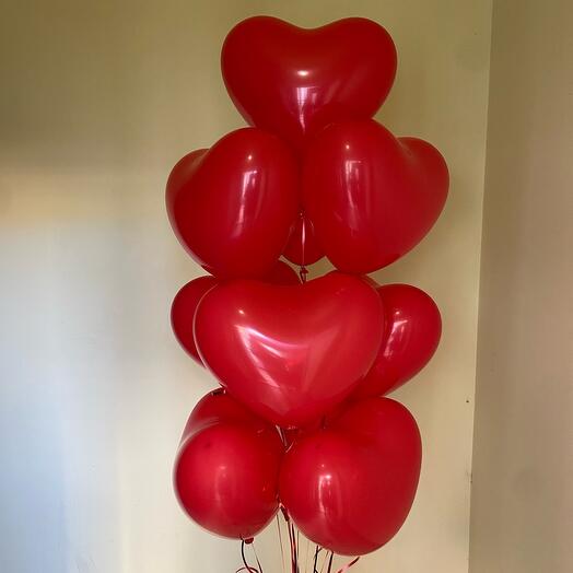 Balls in the ceiling 10 hearts