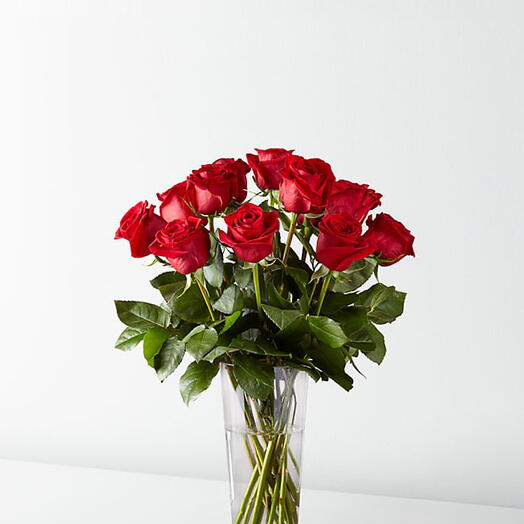 Red roses in Vase