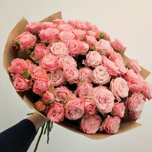 Bouquet of 21 grape-shaped shrub roses