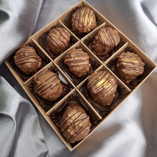 Бананчики с Арахисовой пастой и дроблёным орехом в молочном шоколаде