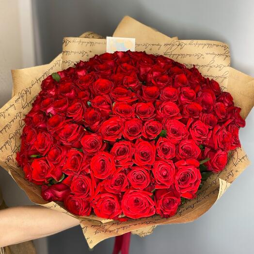 101 Красная ароматная роза 🌹