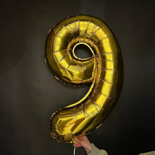 Фольгированный шар Цифра 9