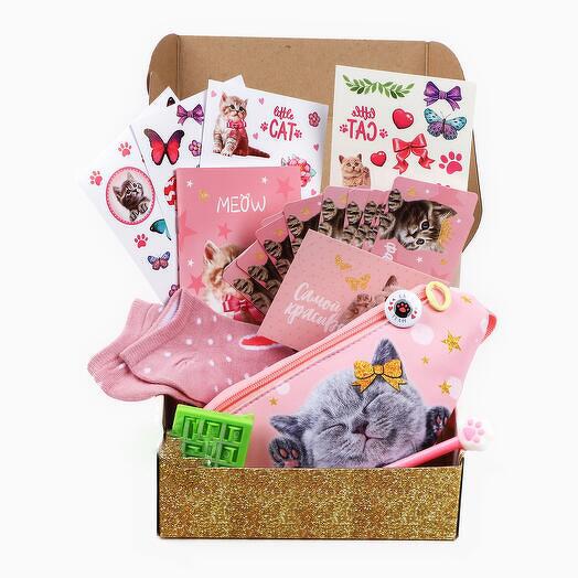 Подарочный набор для девочки с сумкой Easy box «Котята»