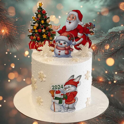 Snow White Christmas Cake