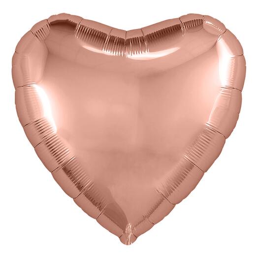 Balloon heart foil rose gold