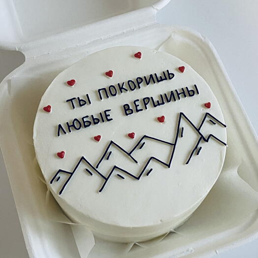 Бенто торт с пожеланием (без сахара)
