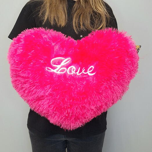 Сердце мягкой розовое Love