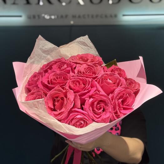 Букет моно из 15 роз 💞