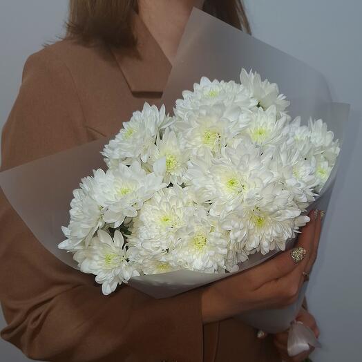 Bouquet of white chrysanthemums, 7 pieces Florentika