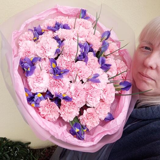 Диантус и ирисы