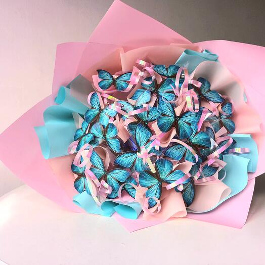 Букет из светящихся бабочек🦋🦋🦋🦋🦋