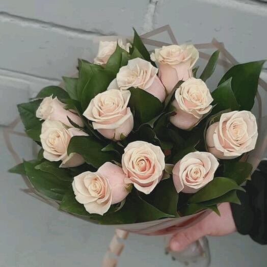 Букет нежно-розовых роз 💐