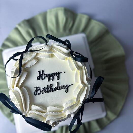 Бенто Торт Черный happy birthday