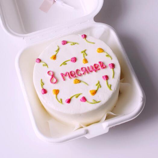 Бенто торт детский на каждый месяц малыша 8 месяцев, на день рождения