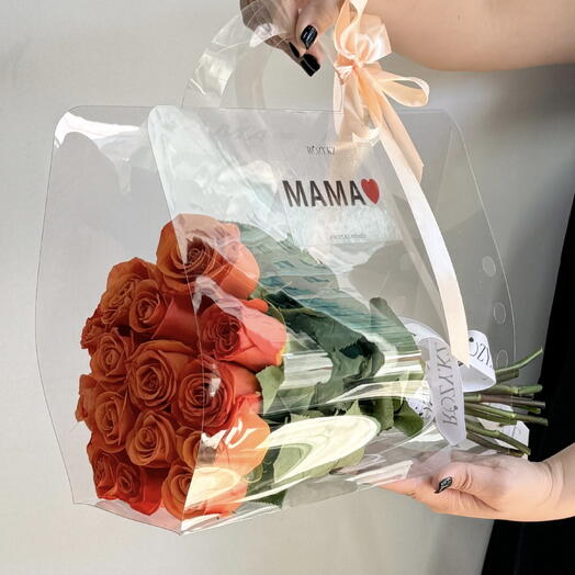 Цветочная сумочка «МАМА️»