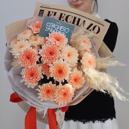 Яркие хризантемы