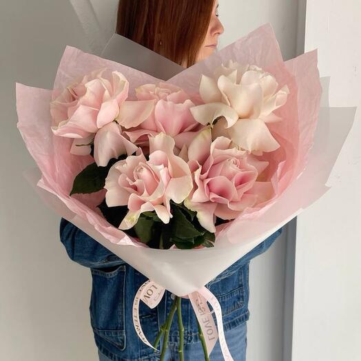 Розовые французские розы , супер нежный букет ВАУ💗