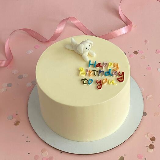 Торт с собачкой «Happy birthday на день рождения