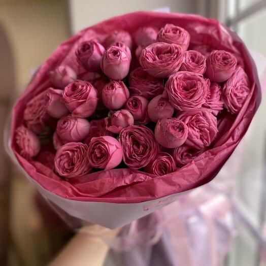 Букет Кустовая роза 9 штук