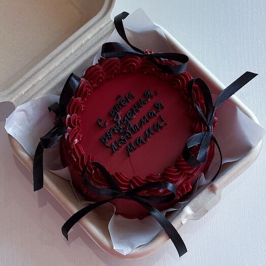 Бенто торт с рюшами в стиле ламбет с бантиками 🎂