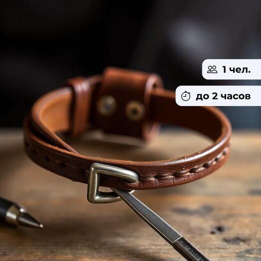 Необычный браслет. Мастер-класс по кожевенному делу