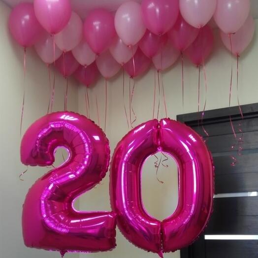 Гелиевые шары цифры" 20"