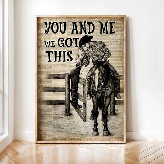 Интерьерный постер "Лошади" винтажная картина 02-0202