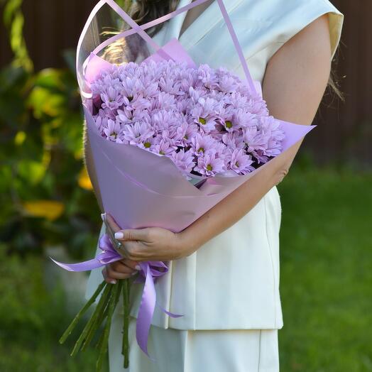 Bouquet of 11 branches of bush chrysanthemum