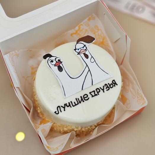 Бенто торт лучшие друзья прикол мем