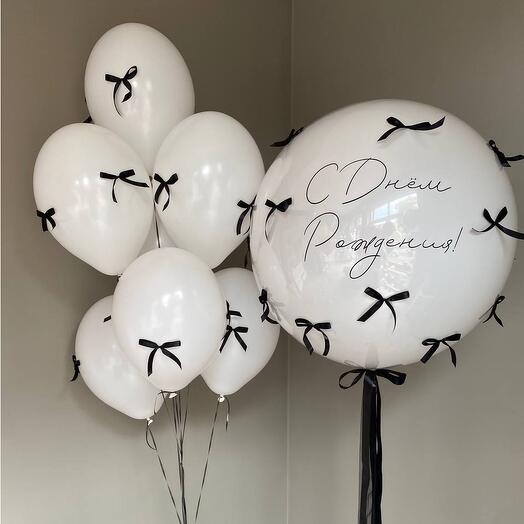 "Молоко и горький шоколад" (набор из 8 шаров для девушки)