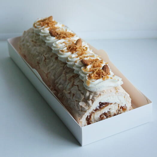 Меренговый рулет «яблоко-корица»