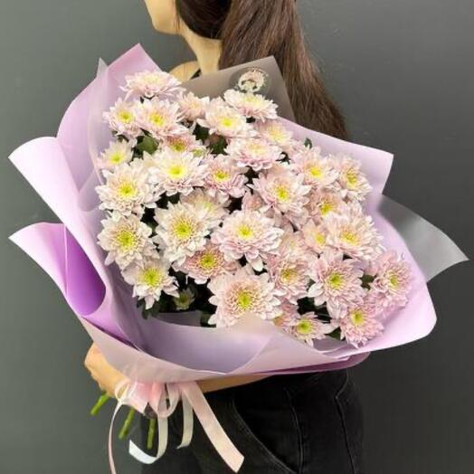 Букет из кустовых хризантем