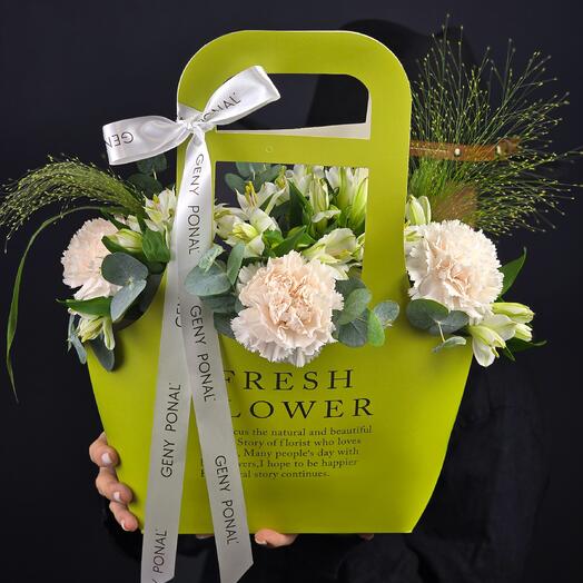Сумочка "Green flowers 🌸"