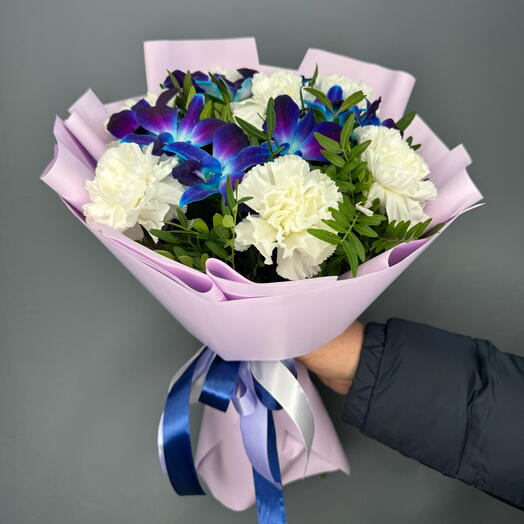 Букет Нежный ангел🤍💜💙