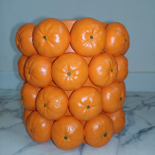 Ваза с мандаринами 20 см