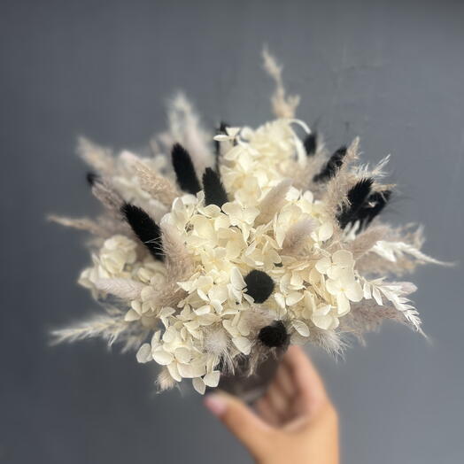 Стаканчик с сухоцветами