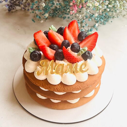 Медовик с малиновым конфи . С любовью маме