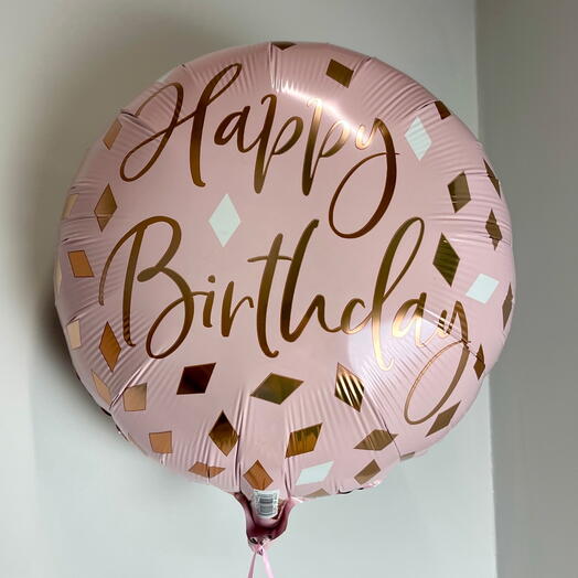 Воздушный шар с гелием пудровая нежность