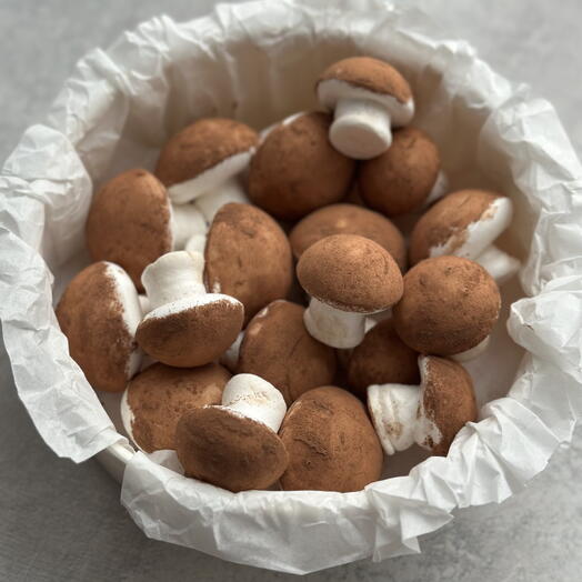 Грибы из зефира