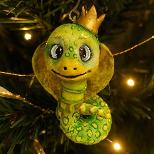 Ёлочная игрушка Змейка