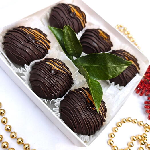 Мандарины в темном шоколаде