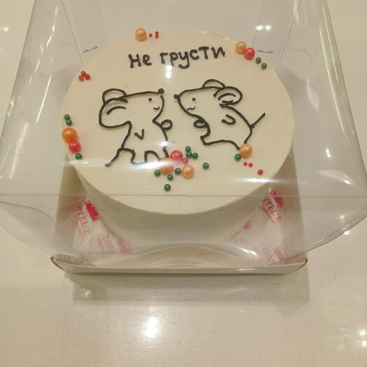 Бенто торт с вашим индивидуальным дизайном! 🧁🍰🎂🍥🍭🍬️ например, "Любимому котенку!"
