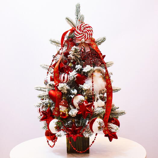 Елка в стиле Red-White Caramel and Baby в единственном экземпляре