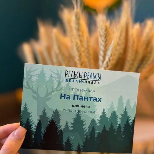 Подарочный сертификат на программу на"Пантах для него"