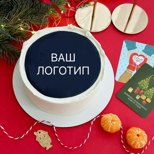 Торт на корпоратив с вашим логотипом